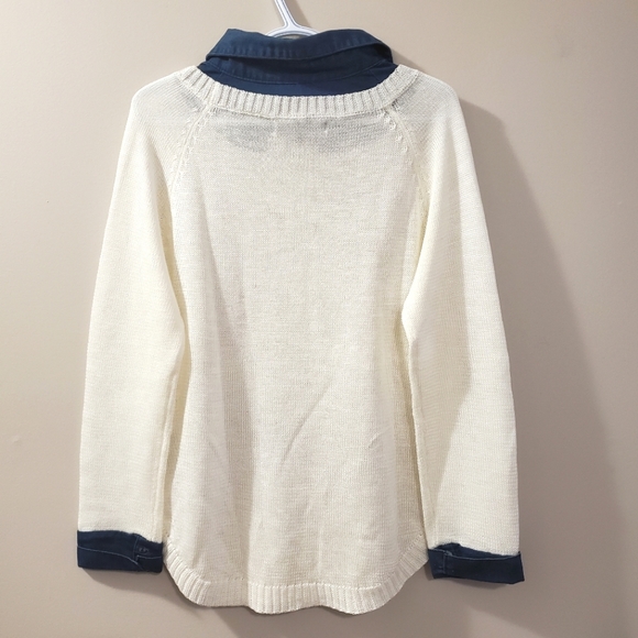 Ness - Cat sweater with denim cuffs - Size L - Picture 7 of 10